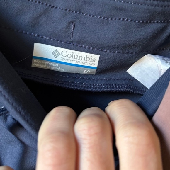 Columbia Women's Track Pants in Navy and Taupe - Picture 3 of 6